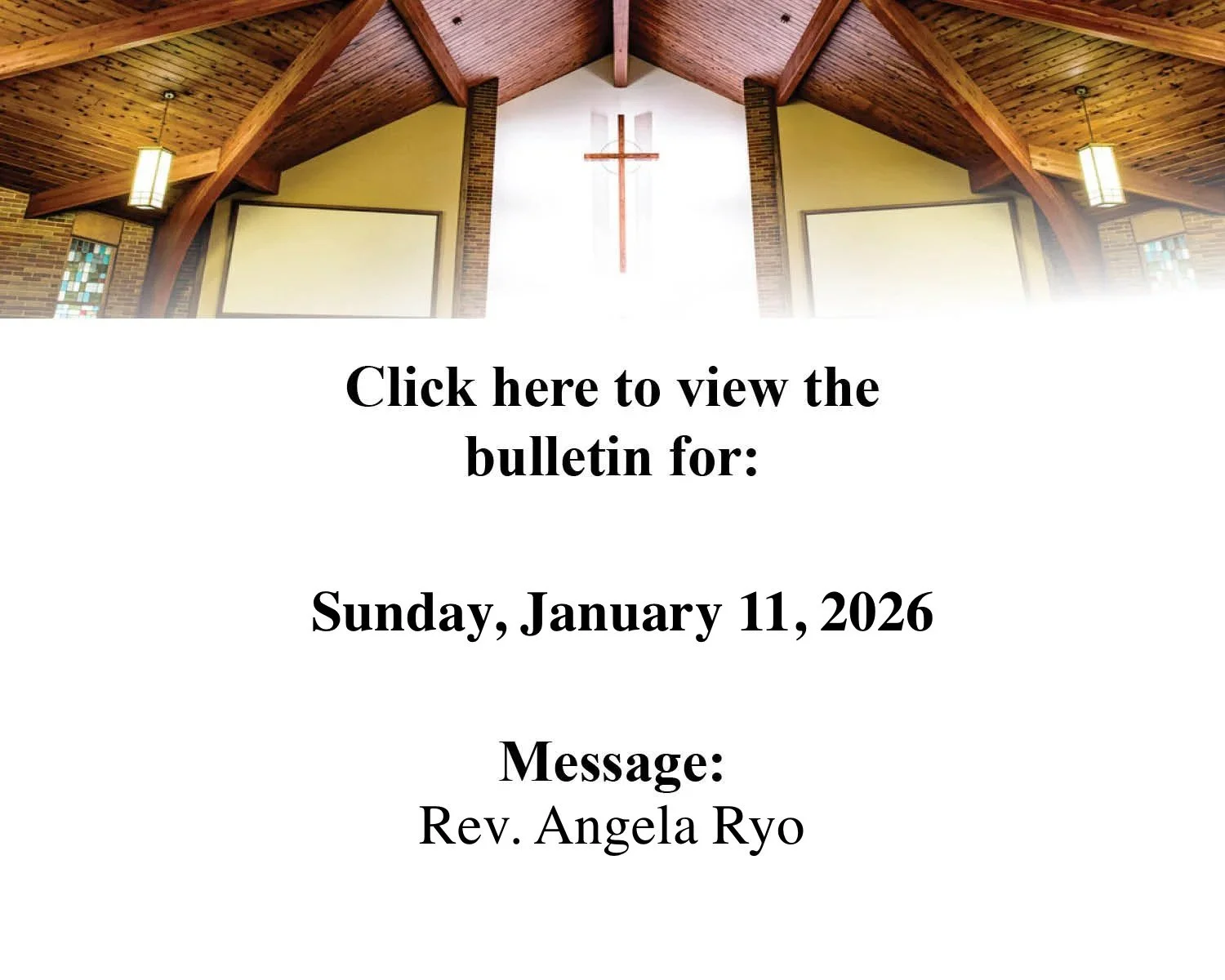 January 11th, 2026 Bulletin