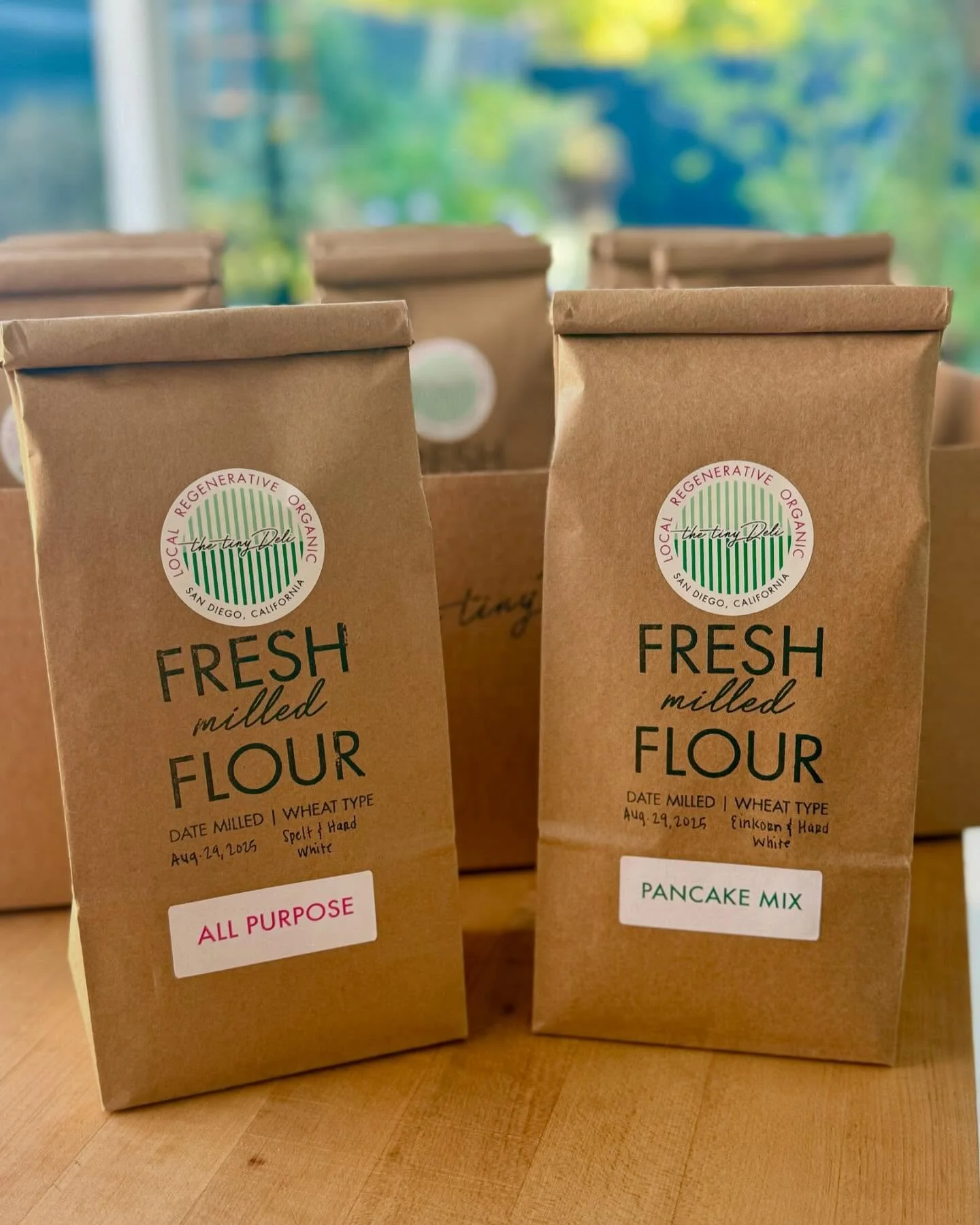 Word is out! Our freshly milled All Purpose Flour 🌾 and Pancake mix 🥞is available in NorthPark @tablespoonshop and on our online shop 🛍️💕 These grains are 100% organic from @grandtetonfamily (tested glyphosate free✅) packed with REAL nutrients, a