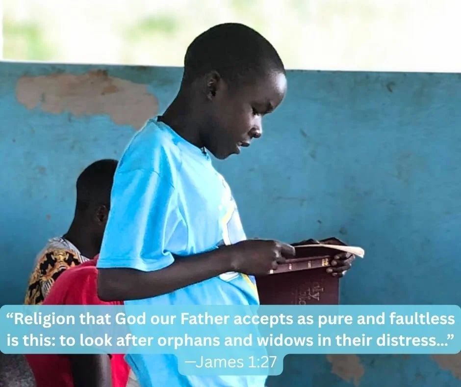 This verse reminds us why we do 
what we do. Thank you for helping us live out 
the Gospel&mdash;through rescue, healing, and 
discipleship.

#ScriptureSunday #James127 #OrphanCare