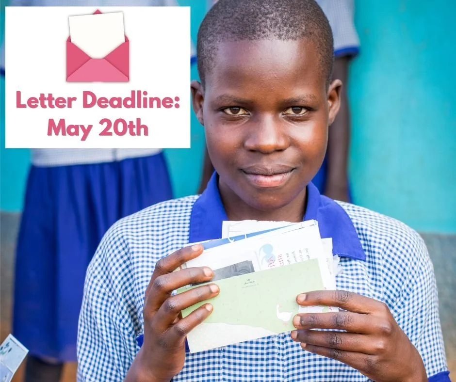 One of the most meaningful gifts you can your sponsored child or penpal  is a letter 💌 The deadline for letters for our next mail day is May 20,

They read every word. They treasure every note. They hold onto them long after mail day is over.

Need 