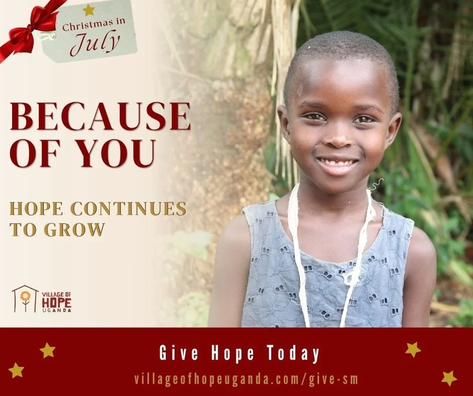 As our Christmas in July campaign comes to a close, we're reminded that the greatest gifts aren't wrapped in paper or tied with ribbons.

They are found in...
A child who has a safe place to sleep.
A student who receives an education.
A young person 