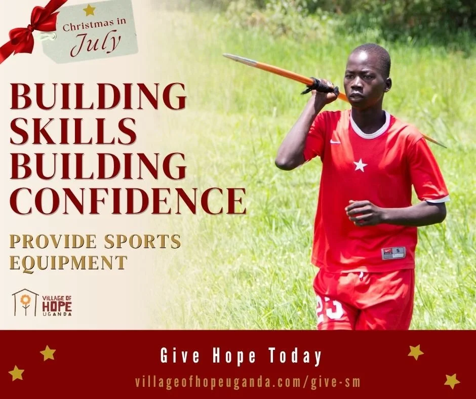 Sports teach teamwork, discipline, perseverance, and leadership.

Participation in sports and games competitions is an important part of school life in Uganda, and our students love the opportunity to represent Village of Hope.

Equipment, uniforms, 