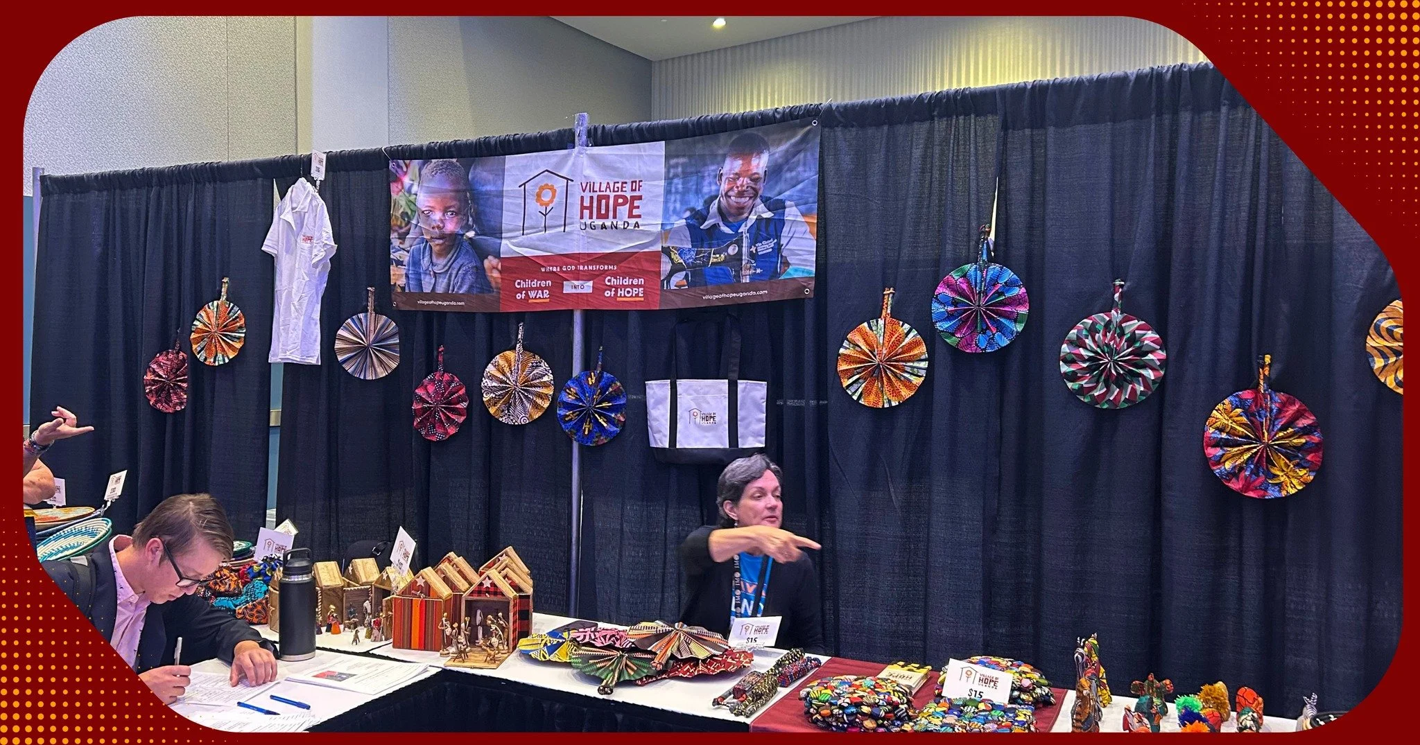 The NAFWB convention has come to a close!

We shared our story, sold tons of Tabitha products, and received 42 letters for the children! We are so blessed by the support and love we felt, and were so grateful to see each one of you that stopped by ou