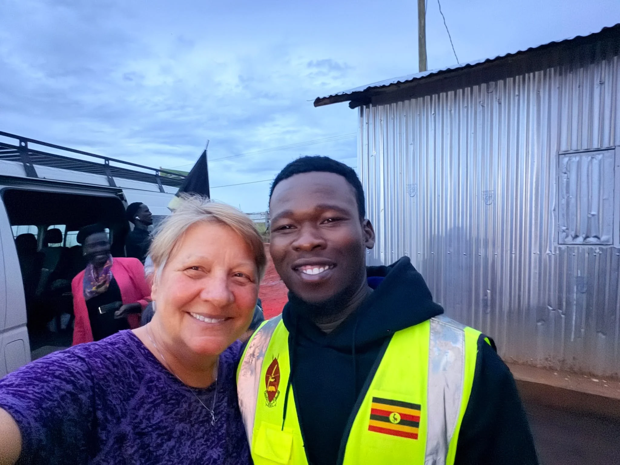 Cindy shared this today: "I'm so proud of Moses, one of our graduates, who is the security officer over the construction of a soccer stadium in Gulu!!"

It's so wonderful to watch these kids and young adults do amazing things!!