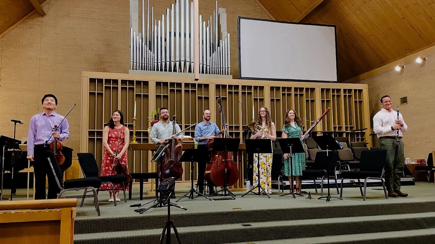 Thank you to everyone who came out to hear our season opener last weekend! It was an incredible evening and we loved having the chance to explore as epic a piece as the Beethoven septet. Thank you to @stshtx for hosting us for this performance! 🧡

B