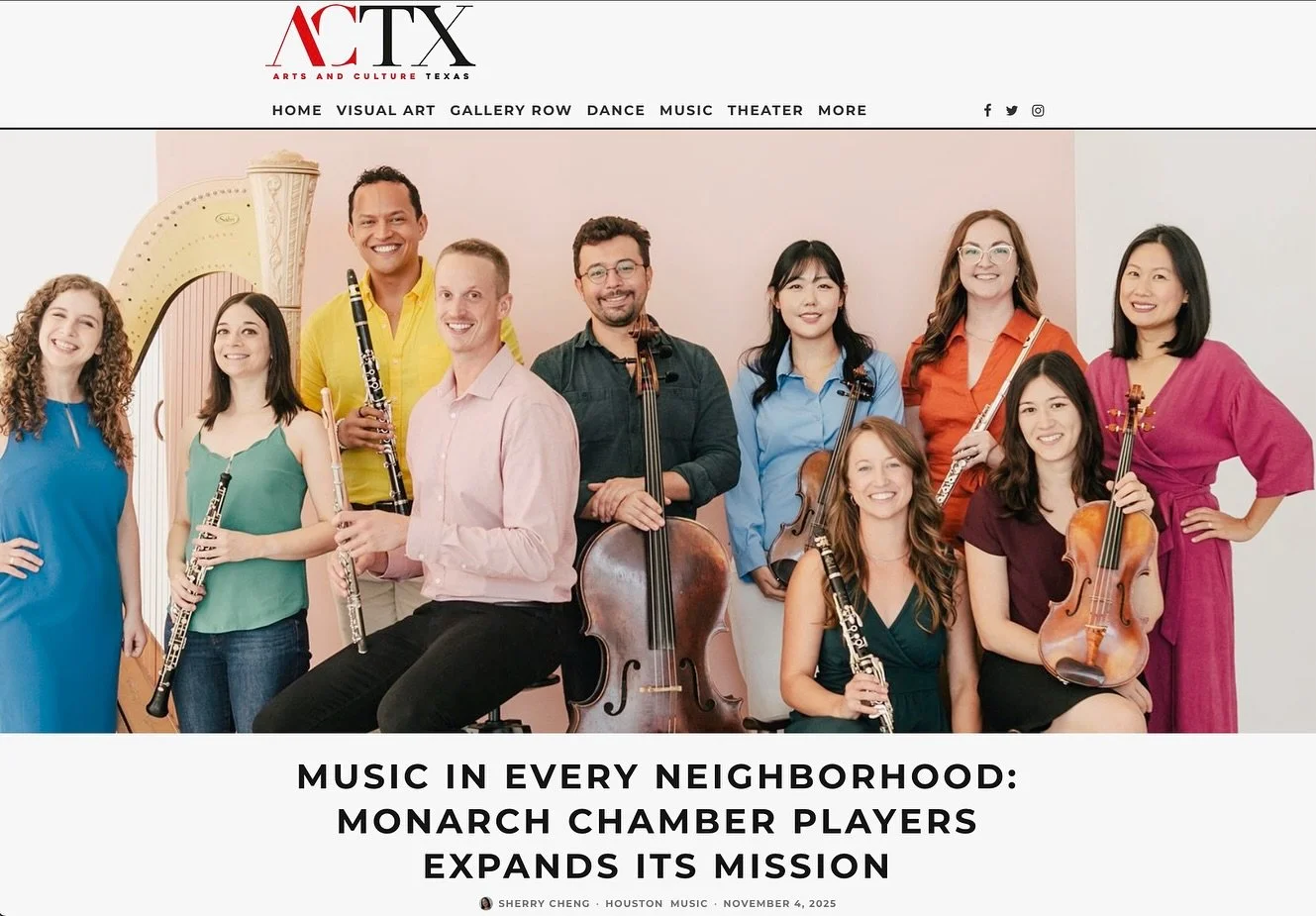 Thank you so much to @artsandculturetx for this wonderful feature! 

Our executive director @allison.asthana chatted with Sherry Cheng about the upcoming season and what to expect from MCP looking ahead as we renew our mission to reach as many Housto