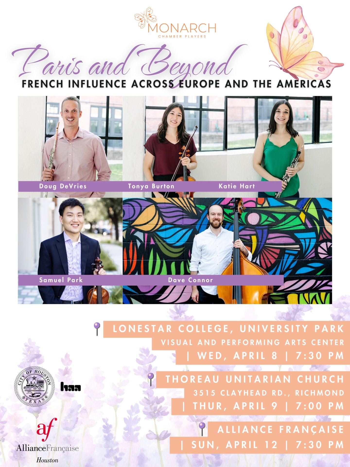 We have three performances of our program, Paris &amp; Beyond, coming up this week! Join us at whichever fits your schedule best, or come to all of them! 🇫🇷 🎶 

We can&rsquo;t wait for you to hear this music, including eclectic arrangements of wor