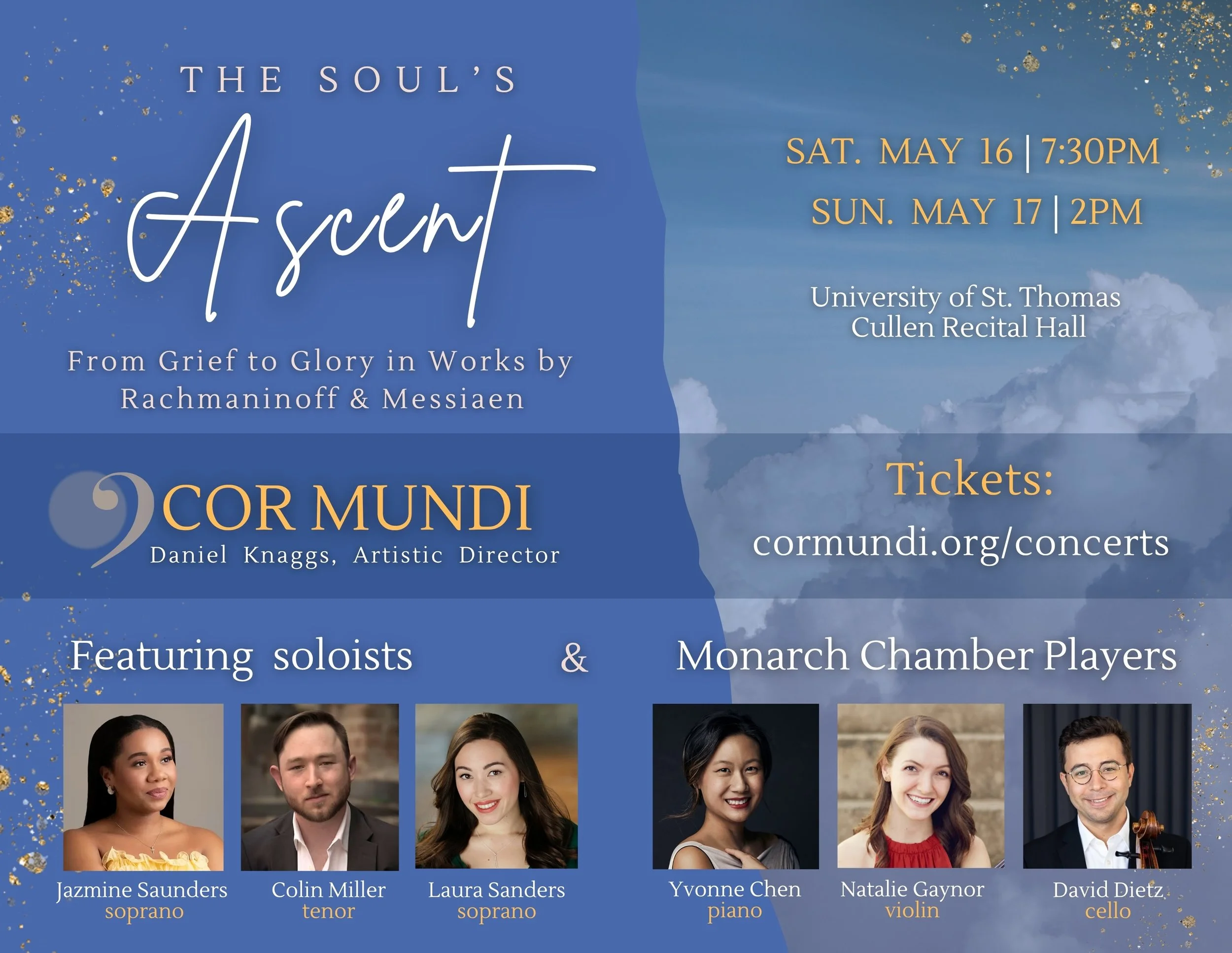 Happening simultaneously to our season finale, we are thrilled to be collaborating with Cor Mundi @cor.mundi.music for their season finale, The Soul&rsquo;s Ascent. The Soul&rsquo;s Ascent takes us on a journey from sorrow to serenity, through the mu
