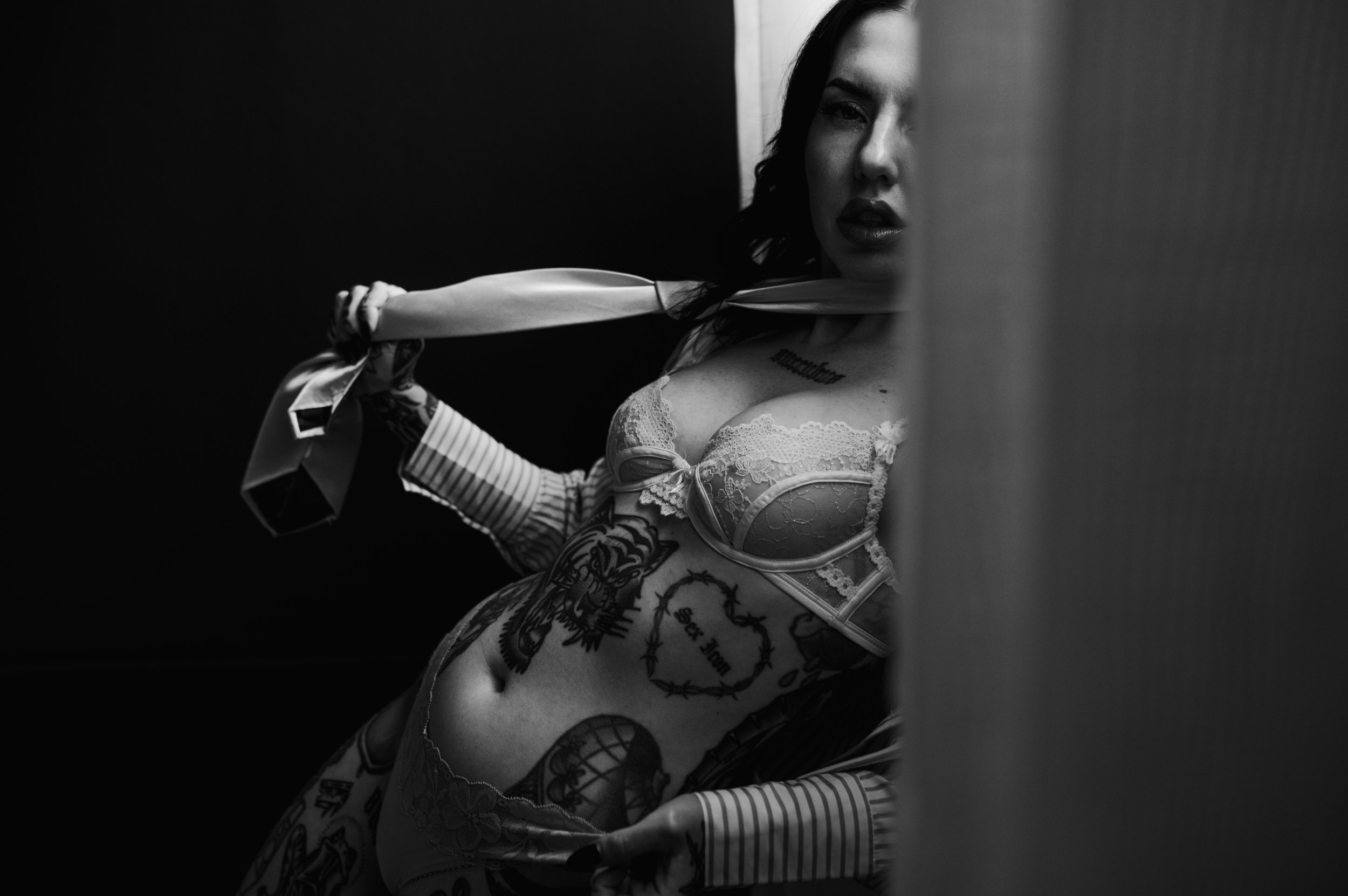 black and white boudoir photo studio session las vegas nevada zealous stills