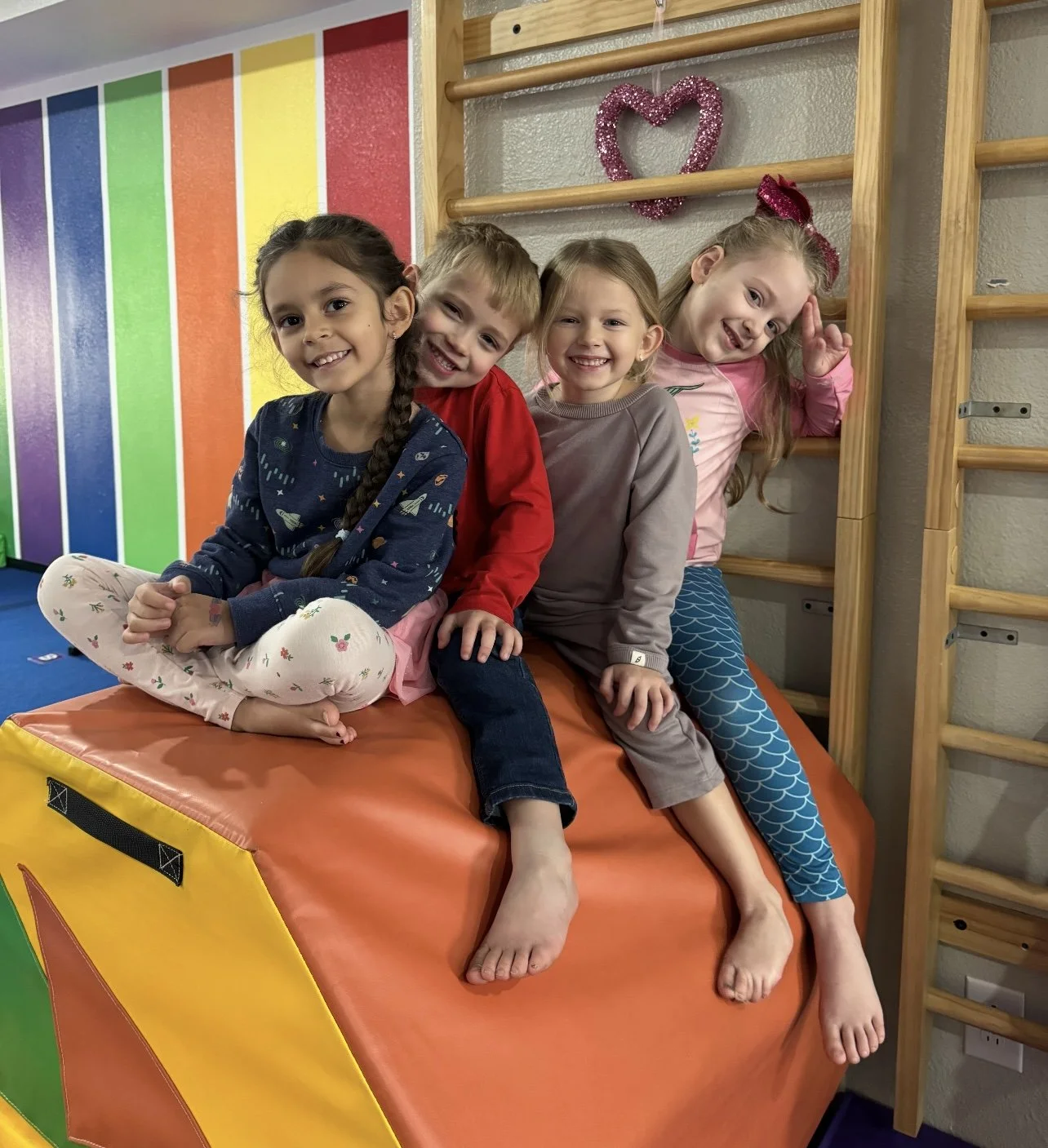 Child doing a handstand.