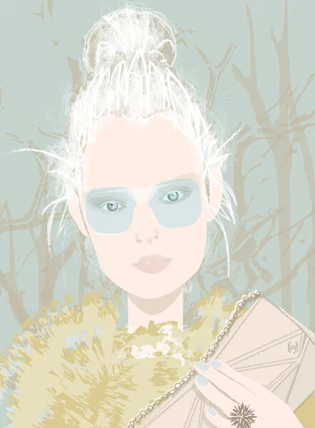 Chanel Sasha illustration by Fashion Illustrator don oehl