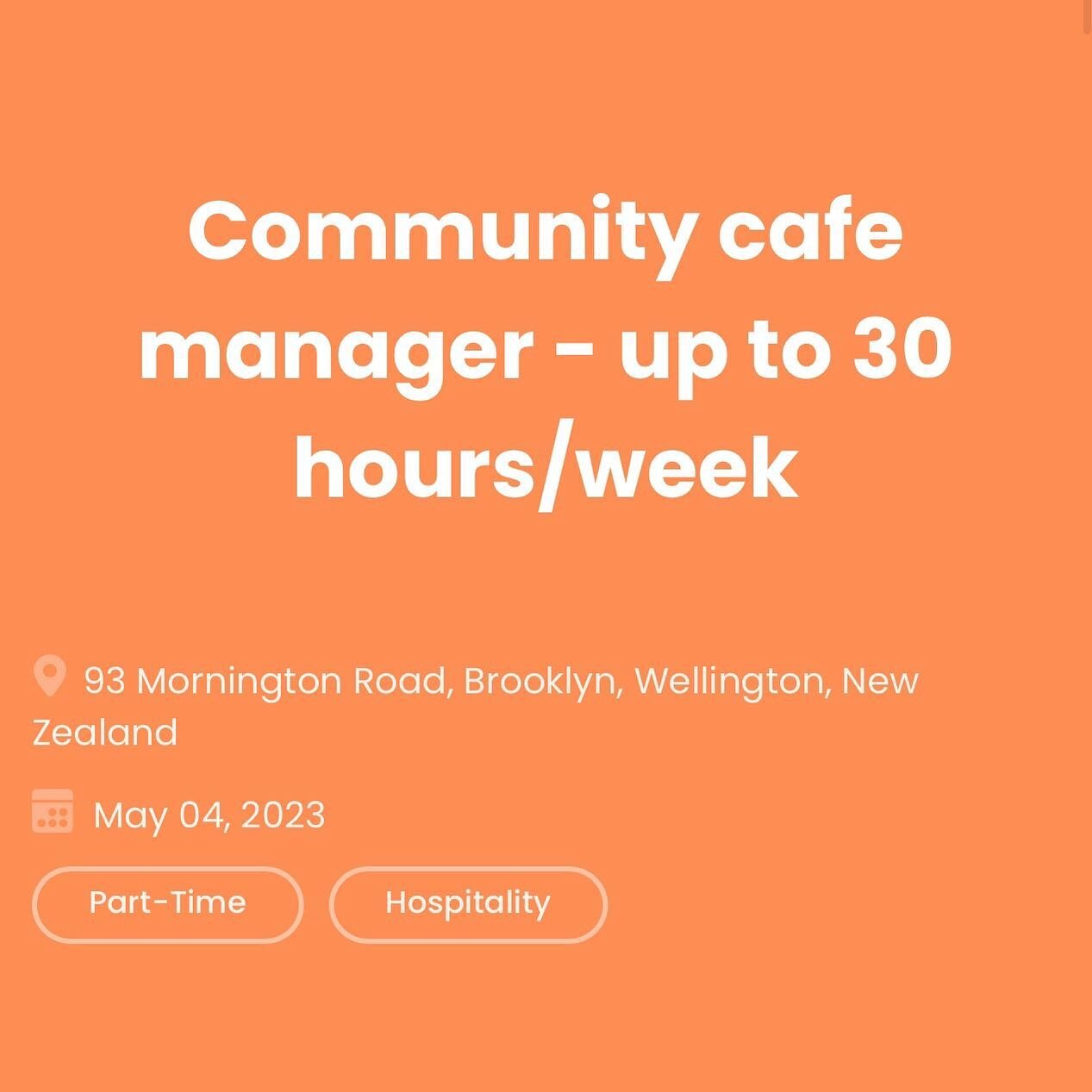 Vogelmorn loves community as much as it loves good coffee. So we're continuing to invest in our cafe to keep VBC daytimes friendly and warm and nourishing.
This position provides an opportunity for someone to bring their creative flair to our communi
