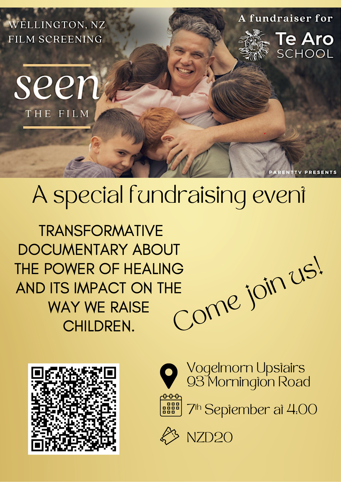 SEEN: The Film - A Te Aro School Fundraiser | Vogelmorn Upstairs