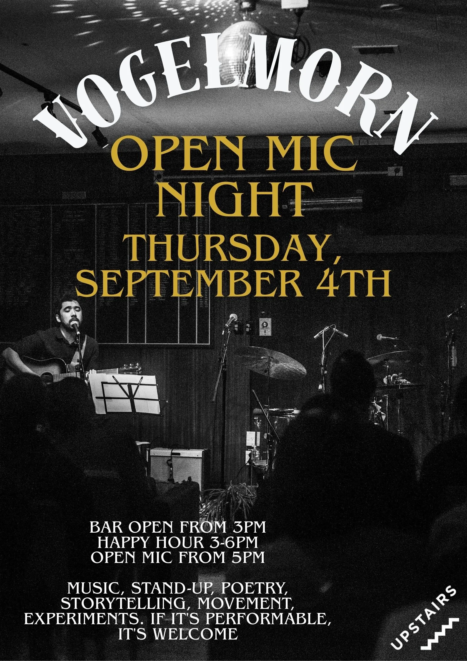 Variety Show: Open Mic Night | Vogelmorn Upstairs