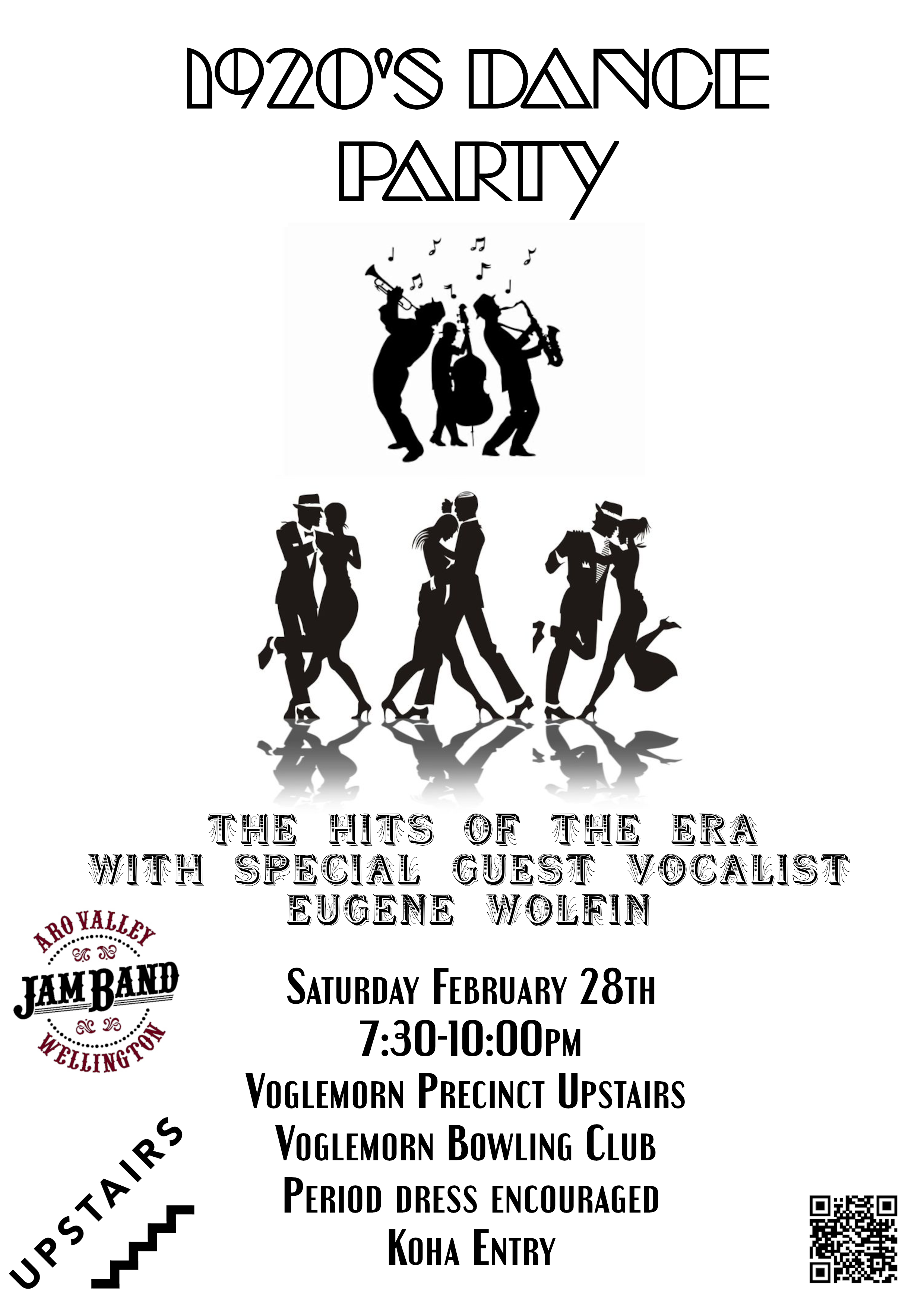 Aro Valley Jazz Jam Presents: 1920's Dance Party | Vogelmorn Upstairs