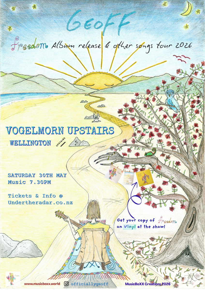 Geoff, Freedom Album Release And Other Songs Tour 2026 | Vogelmorn Upstairs