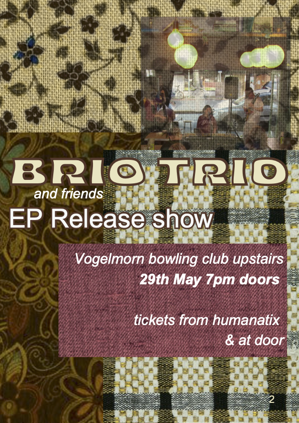 Brio Trio Album Release Event | Vogelmorn Upstairs