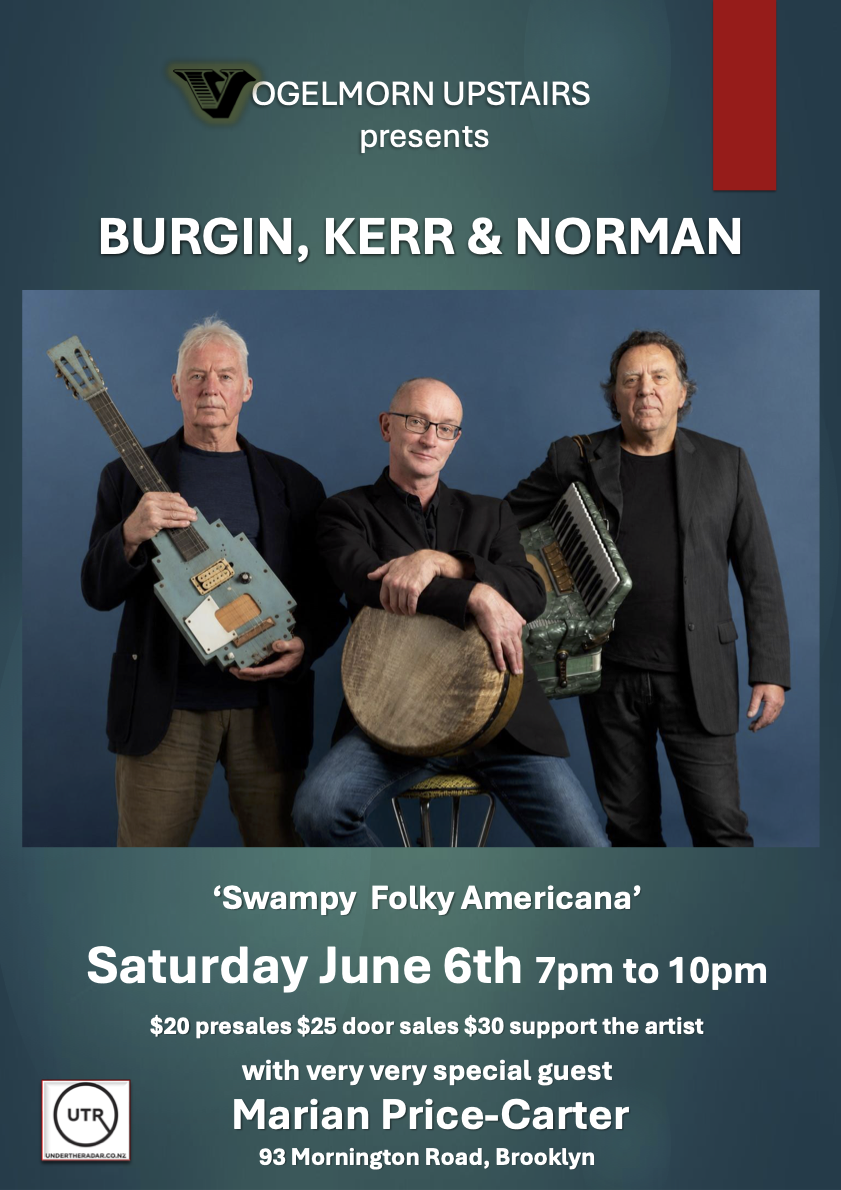 Burgin, Kerr, & Norman with Marian Price-Carter | Vogelmorn Upstairs