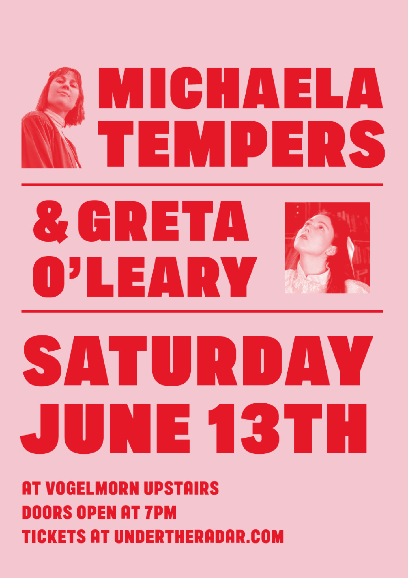 Michaela Tempers & Greta O'Leary | Vogelmorn Upstairs