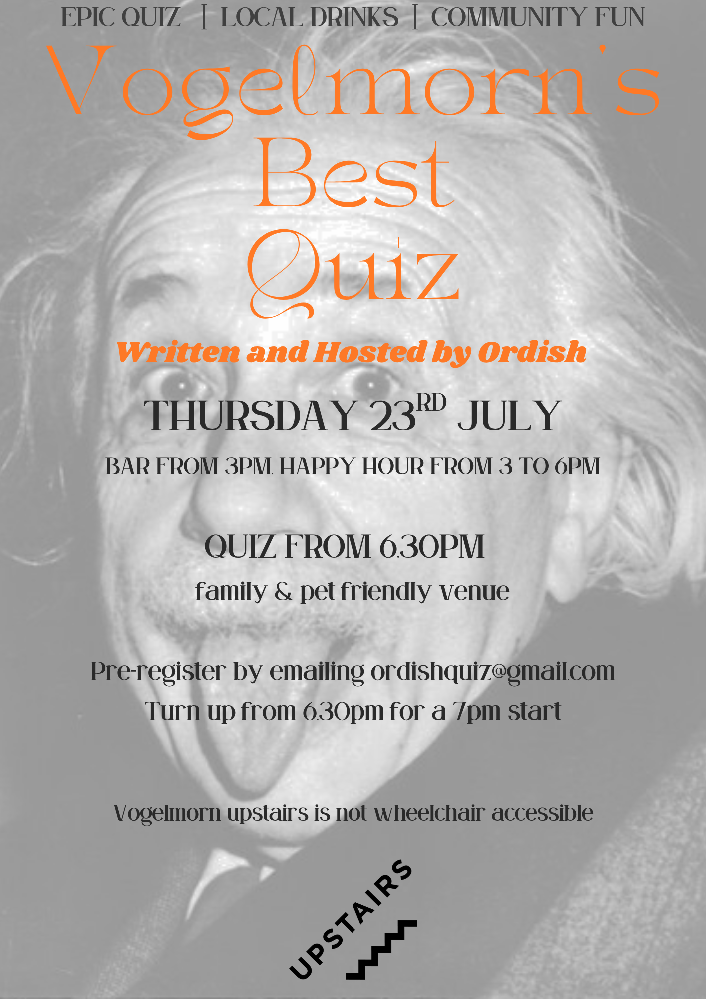 Ordish Presents: Vogelmorn's Best Quiz | Vogelmorn Upstairs