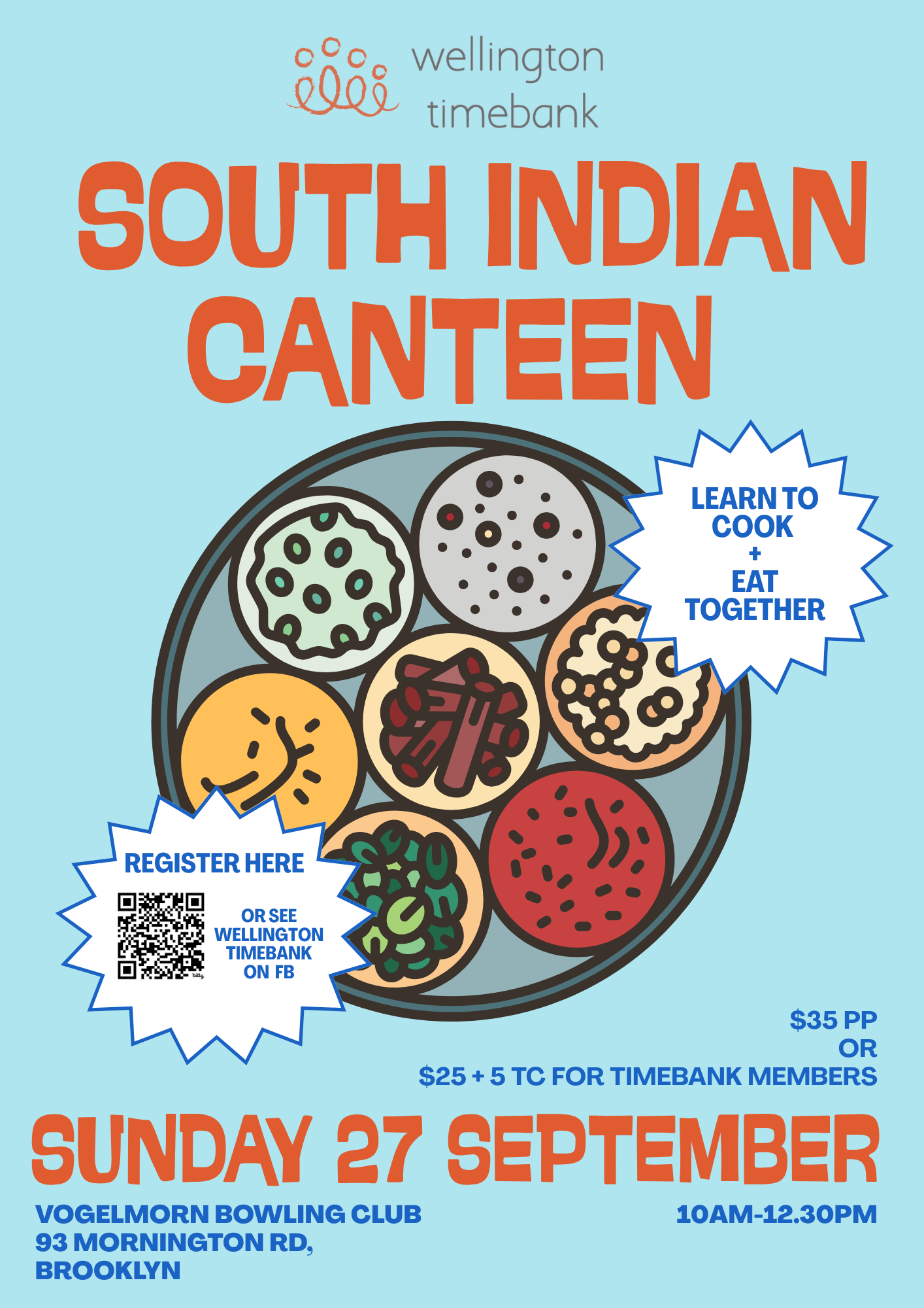 Wellington Timebank South Indian Canteen | Vogelmorn Kitchen