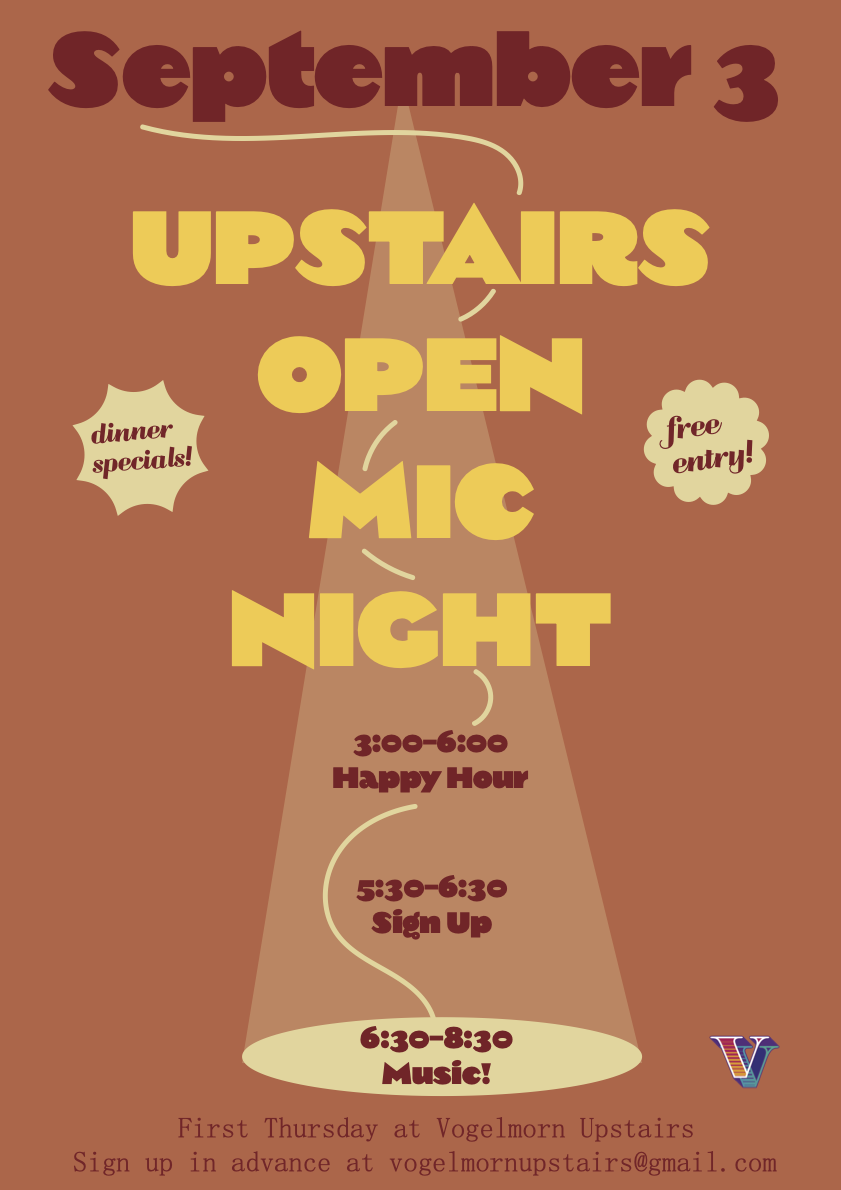 Upstairs Open Mic Night