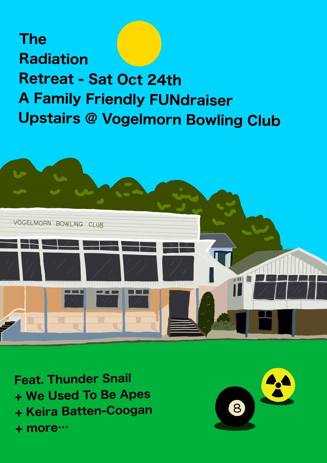 The Radiation Retreat Fundraiser Gig | Vogelmorn Upstairs