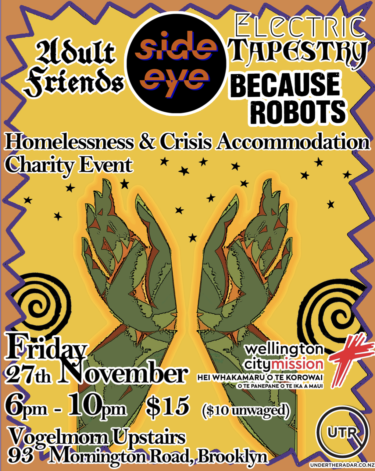 Electric Tapestry Presents: A Homelessness & Crisis Accommodation Charity Event |  Vogelmorn Upstairs