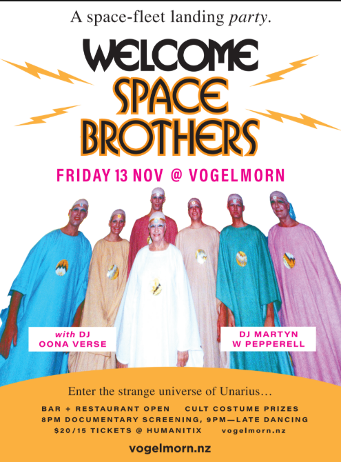 Welcome Space Brothers - Film Screening, Costume Party, and DJs!
