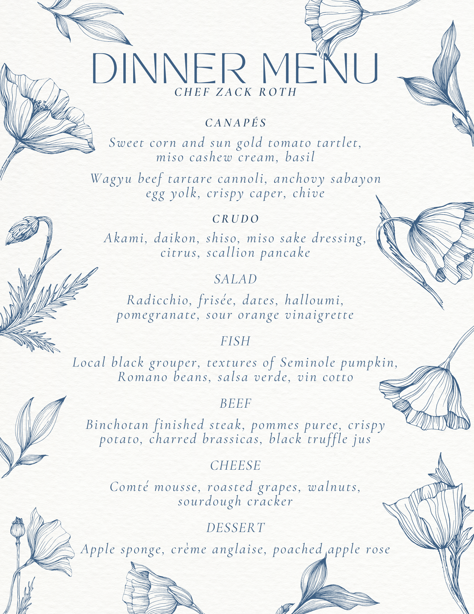 Dinner for 20 on San Marino Venetian Island Miami Beach 