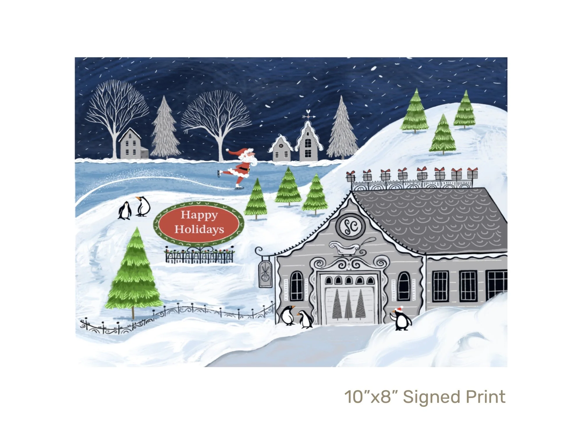 Happy Holidays. Print