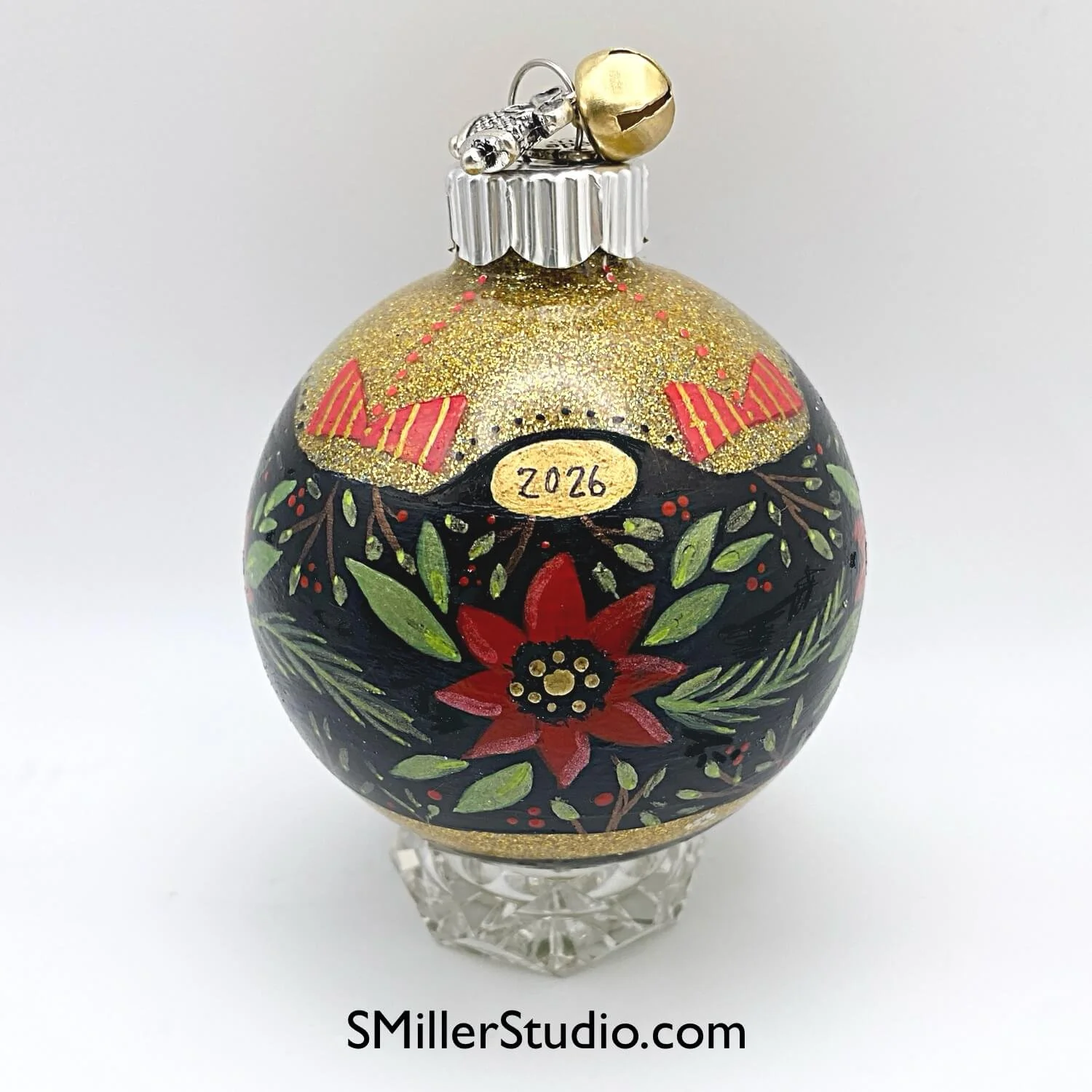 Midnight_Poinsettas_Front_Hand_Painted_Ornament_Artist 2.jpg