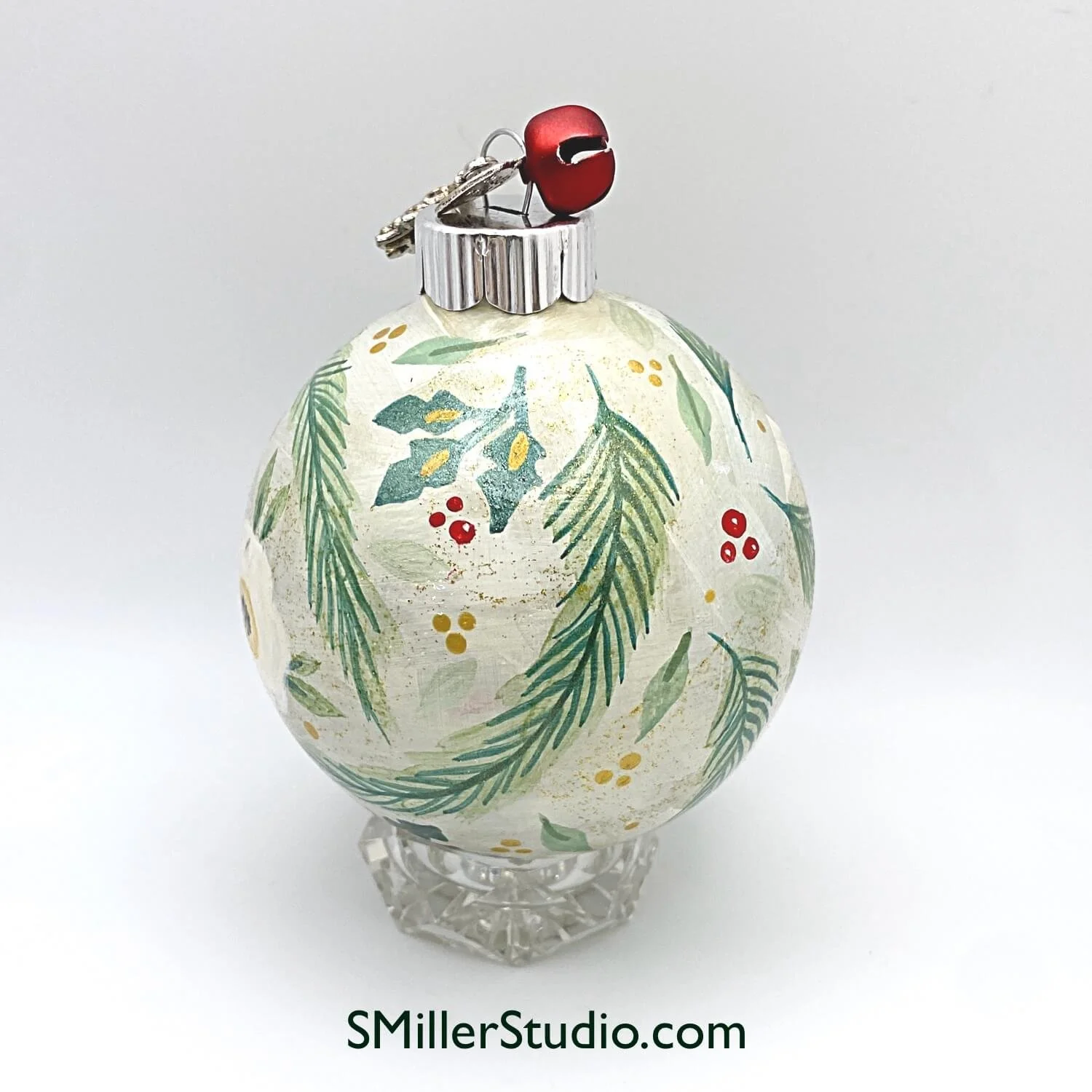 Evergreen_Side_Hand_Painted_Ornament_Artist_Susan_Miller_SMillerStudio.com 2.jpg