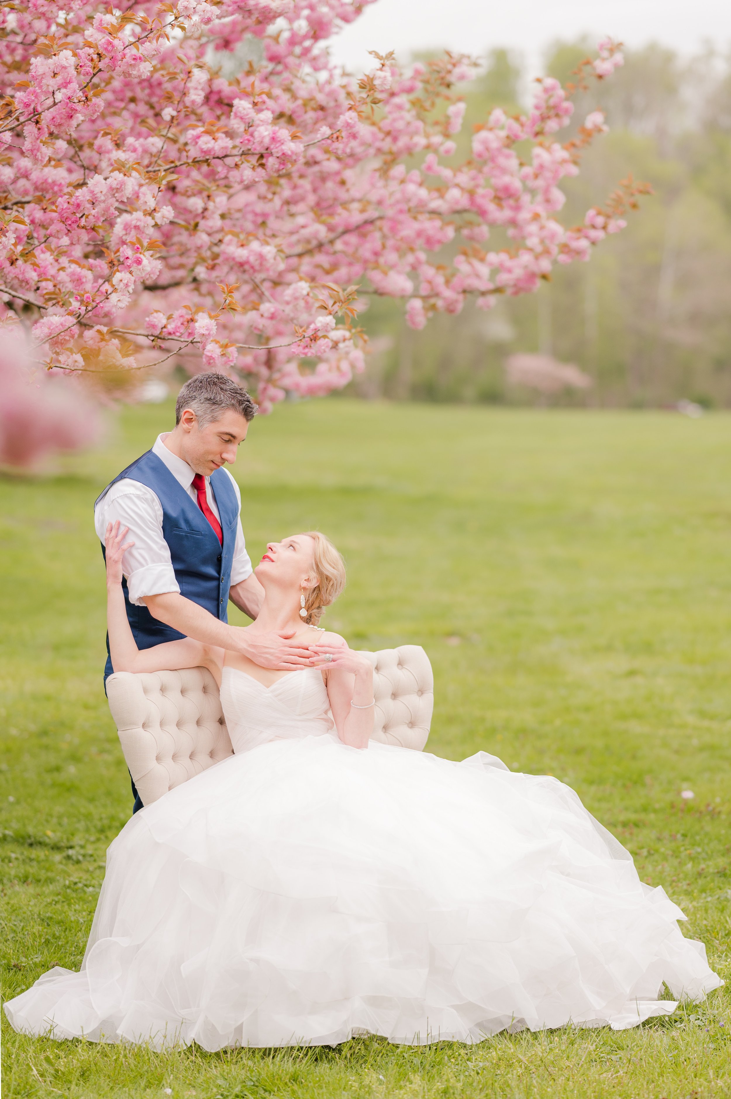 Dillion and Emily Cherry Blossom Wedding in Lancaster, PA
