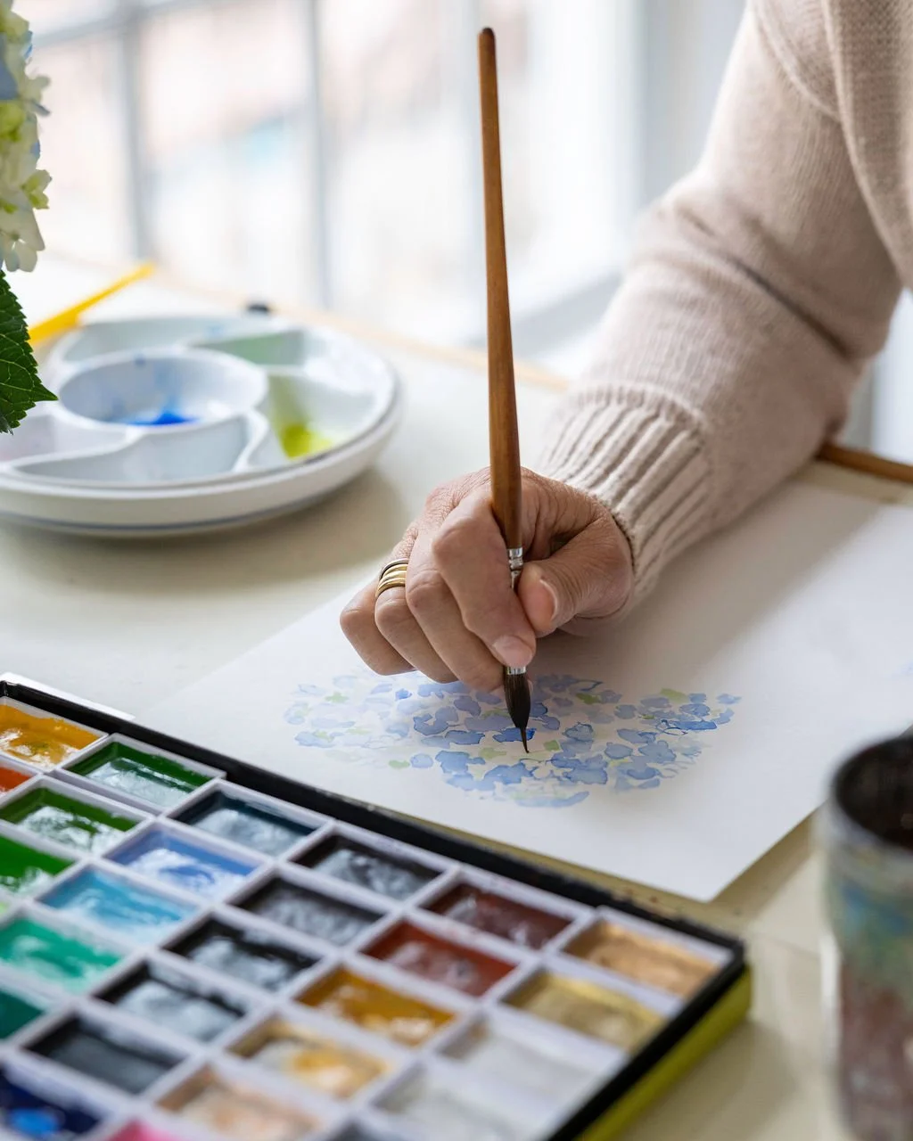 Branding Photography for a Fairfield County, CT Artist and Surface Pattern Designer: Showing the Process, Not Just the Final Product