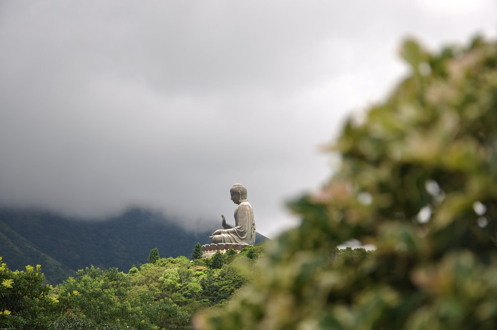 Buddha Statue on Lantau Island from afar (Credit: Unsplash.com)
