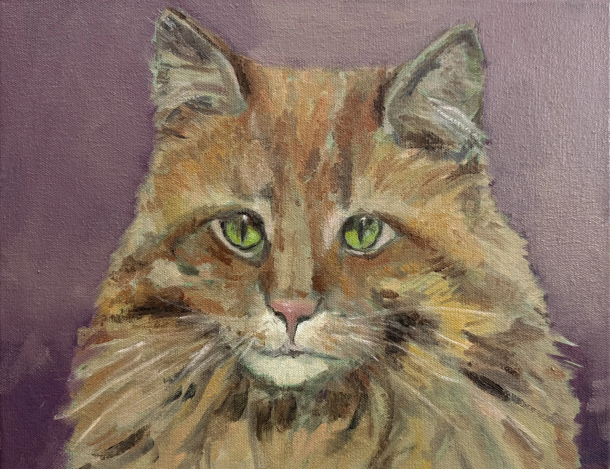 Portrait of Calvin
oil on canvas, 11"X14"