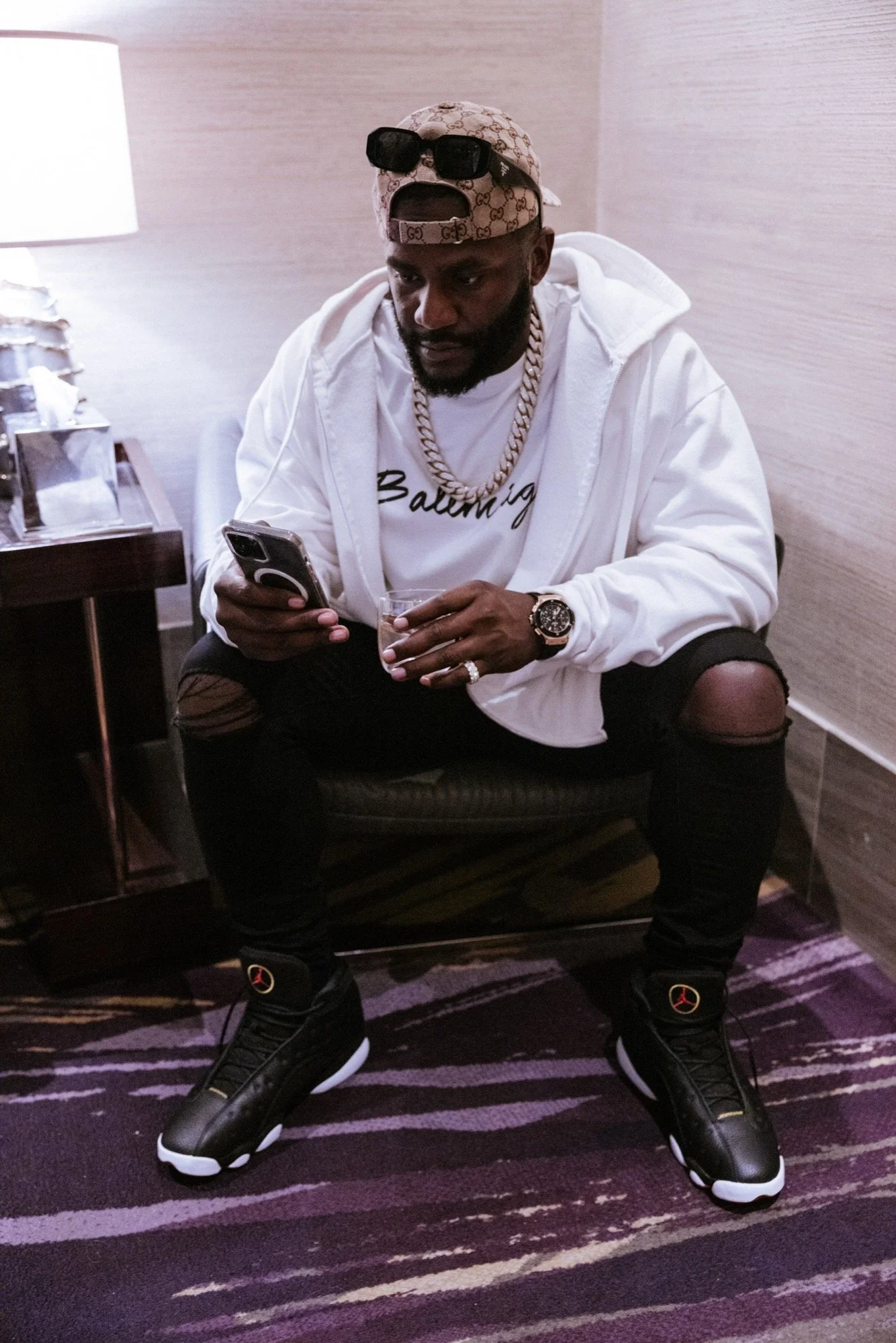 Editorial portrait in hotel setting — portrait photography — Universal Black Media Philadelphia