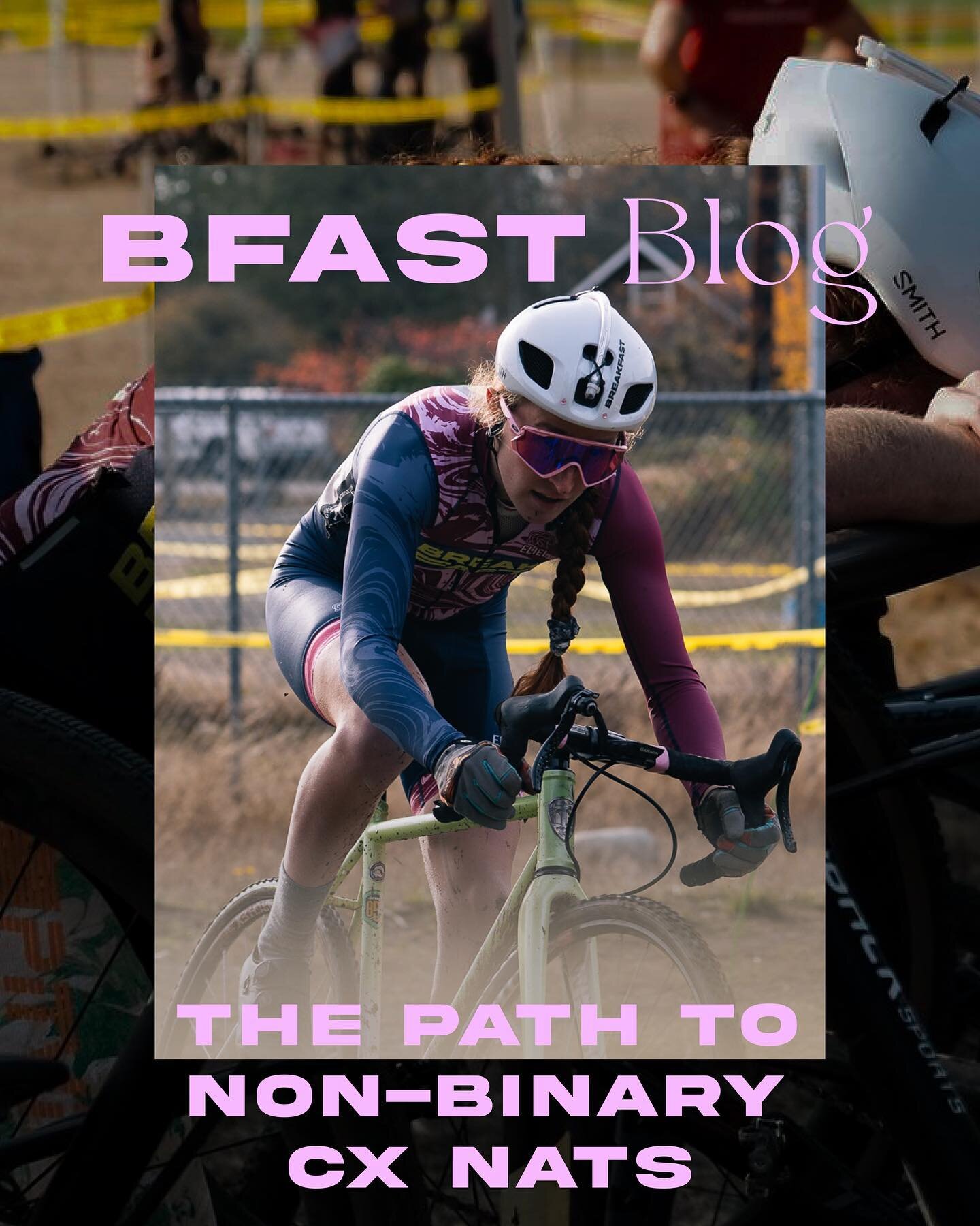 New on the BFAST Blog &mdash; the beans 🫘 have been spilled! Hen @hen_and_bikes is attending CX Nationals this December to compete in the first ever non-binary national championship race.

They&rsquo;ve written a blog post documenting winning the fi