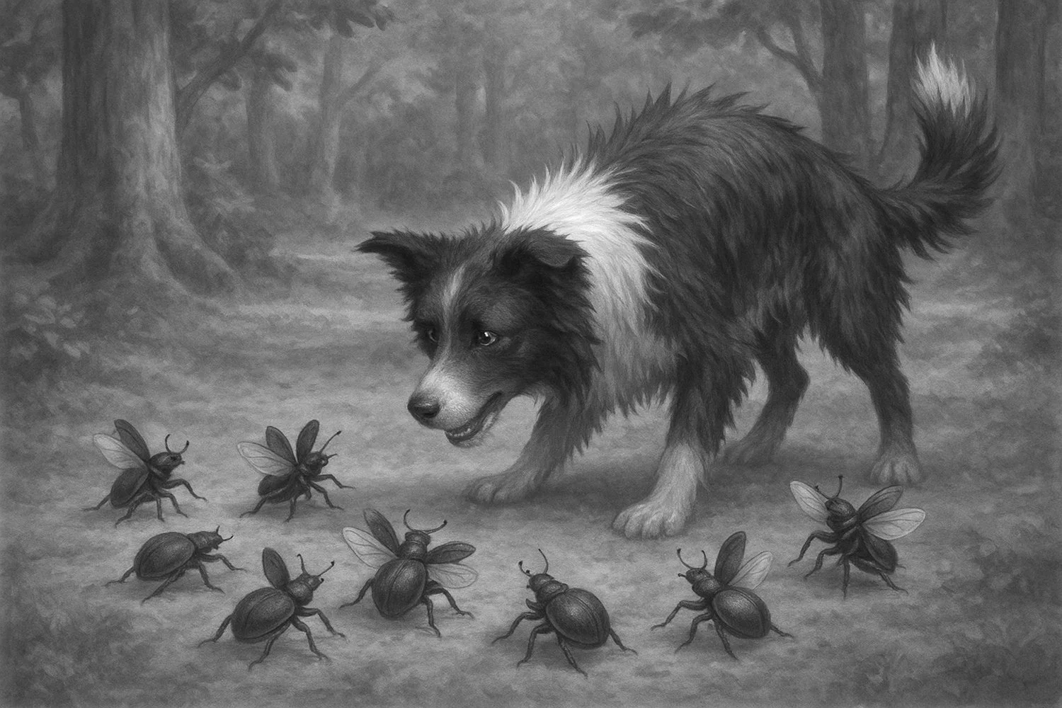 Willow barking at tiny beetles bw -1500.jpg