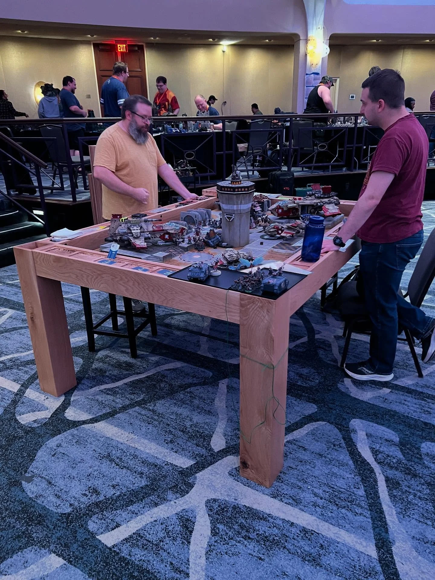Thank you @novaopenconvention for demoing my Warhammer Game Table for the 40k Narrative! And now you can play on it at Your Hobby Place in Alexandria, VA! So excited to be working with them in two locations. You can still find the RPG game table in F