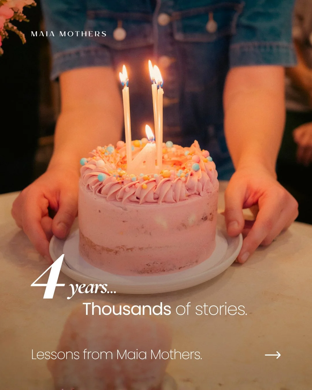 Four years ago, Maia Mothers began with a simple vision: to nurture women through the seasons of motherhood with care that feels whole.
In that time, we’ve learned so much: from our community, from our incredible team of practitioners, and f
