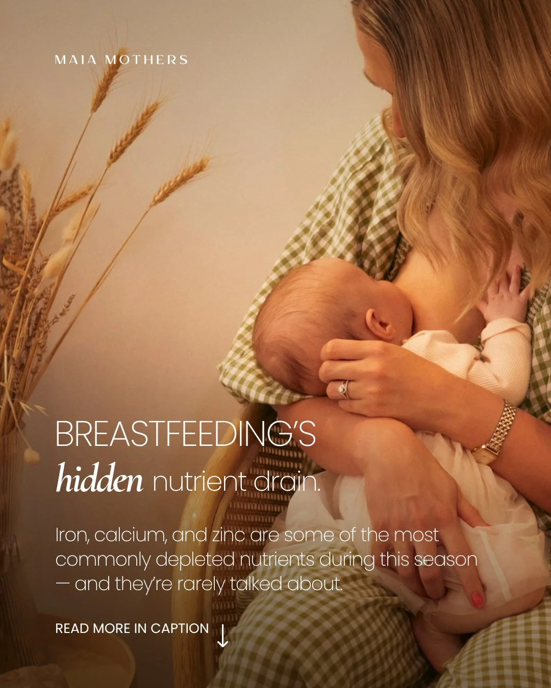 Breastfeeding is often described as a natural process, but what&rsquo;s less talked about is the nutrient demands it places on mothers.⁠
⁠
Key nutrients most at risk of depletion:⁠
🤍 Iron: low stores can fuel fatigue and brain fog.⁠
⁠
🤍 Calcium: di