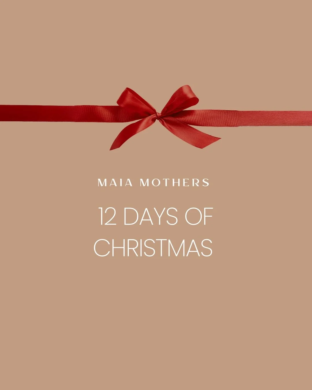 Welcome to the twelve days of Christmas with Maia Mothers.&nbsp; Each day brings a small gift of care, reflection or community.&nbsp;

Day 1 of the twelve days of Christmas &nbsp; We honour rest.&nbsp;
 Rest is not a reward, it is a requirement.&nbsp