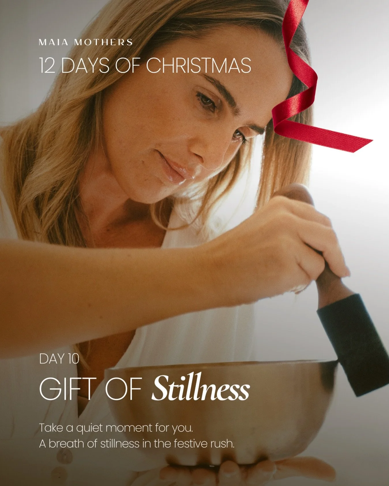 Day 10 brings the softest gift - stillness. 

✨ Let the world slow for a moment. 
✨ Breathe gently. 
✨ Feel the quiet settle. 

A moment that belongs only to you. 🤎