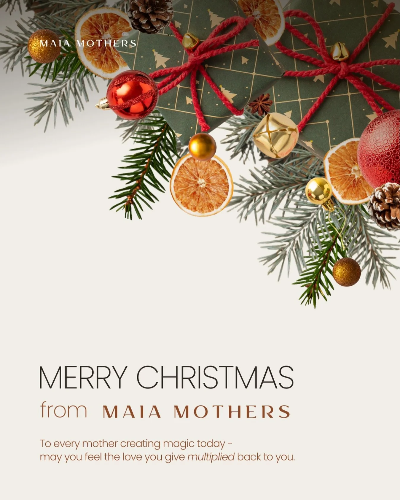 To every mother creating magic today 
may the love you pour into your family 
return to you in the softest and sweetest ways. 

Thank you for all that you hold, 
all that you nurture 
and all the unseen moments that make today feel special. 

Merry C