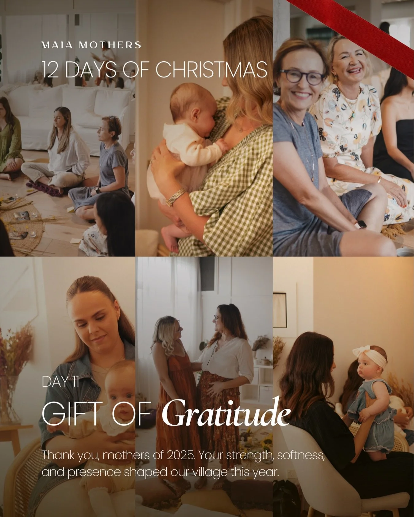 Day 11 is filled with gratitude. 🌿✨

To every mother who stepped into our space this year, 
thank you for trusting us, for showing up, for sharing your stories. 

Your presence shaped this community 
and we are endlessly grateful for you. 🫶🏼