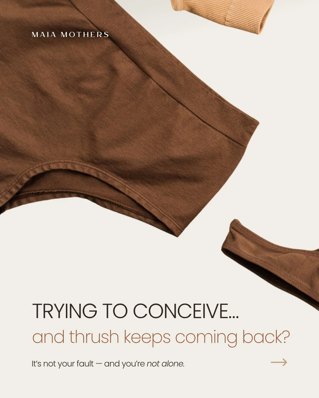 Thrush on repeat while trying to conceive can feel deeply defeating - and it&rsquo;s more common than you might think 🤍

Your vaginal microbiome (the community that supports pH and local defence) can shift after antibiotics, with product irritation,