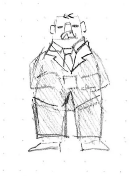 Old Man Posture Study