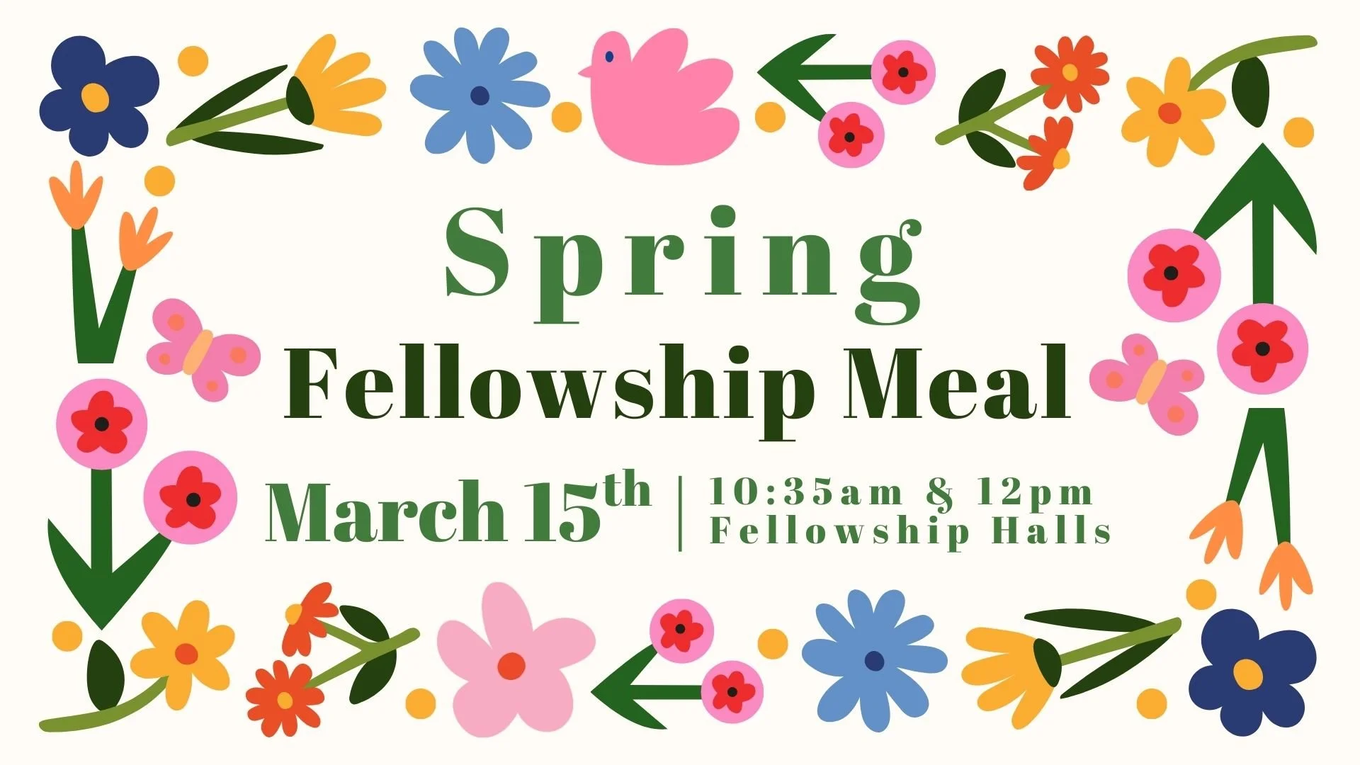 Spring Fellowship Meal